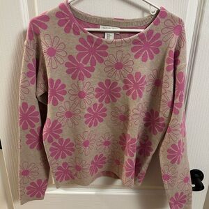 NWT Rachel Zoe Pink Floral Knit Top